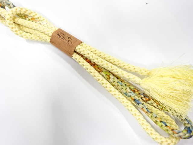 未使用品　正絹　手組帯締め